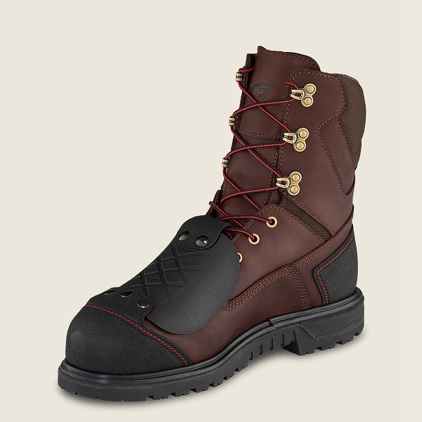 Botas de Seguridad Red Wing Hombre Marrom/Negros - Brnr Xp - 8-Inch Waterproof Toe Metguard - 840-KV